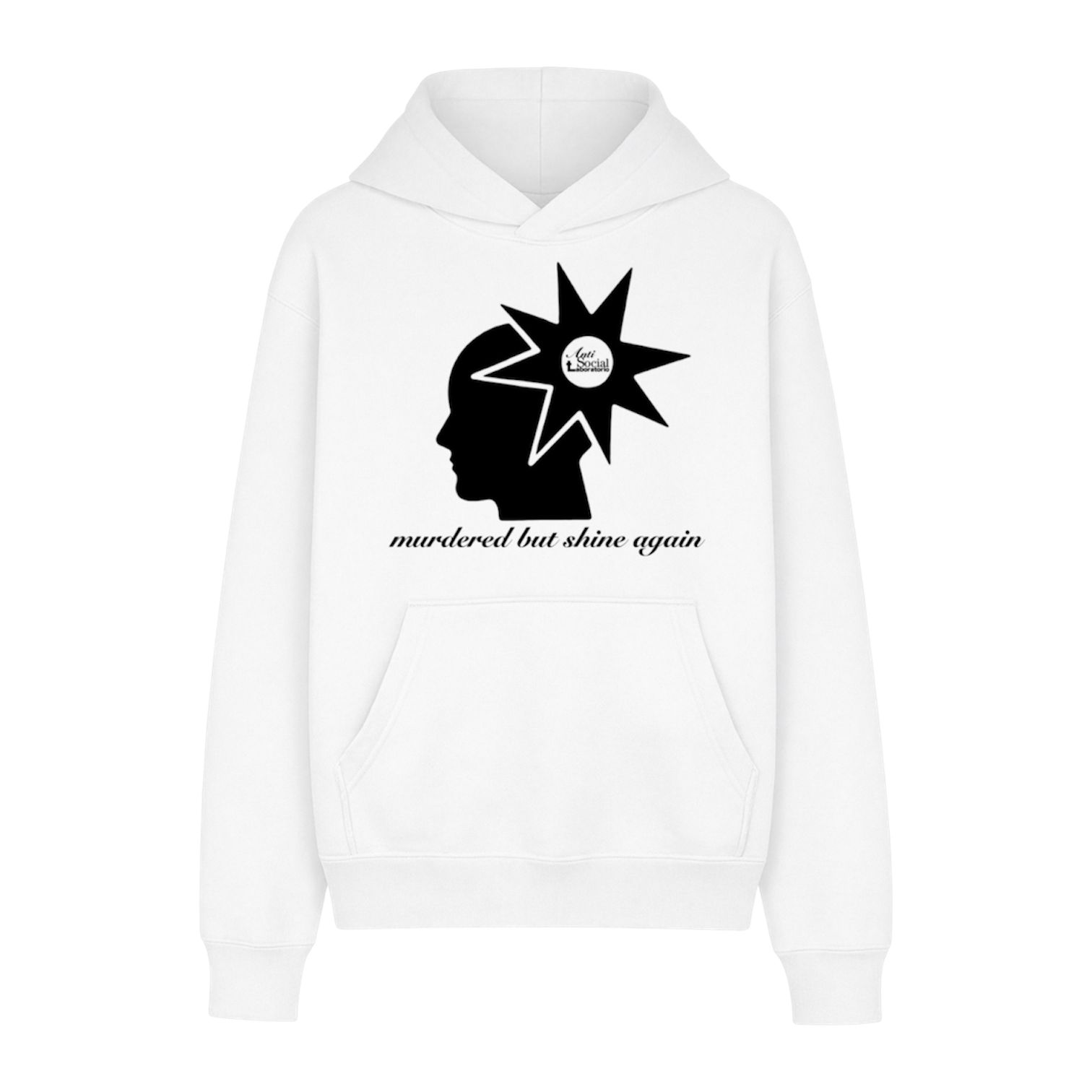 "murdered but shine again" hoodie