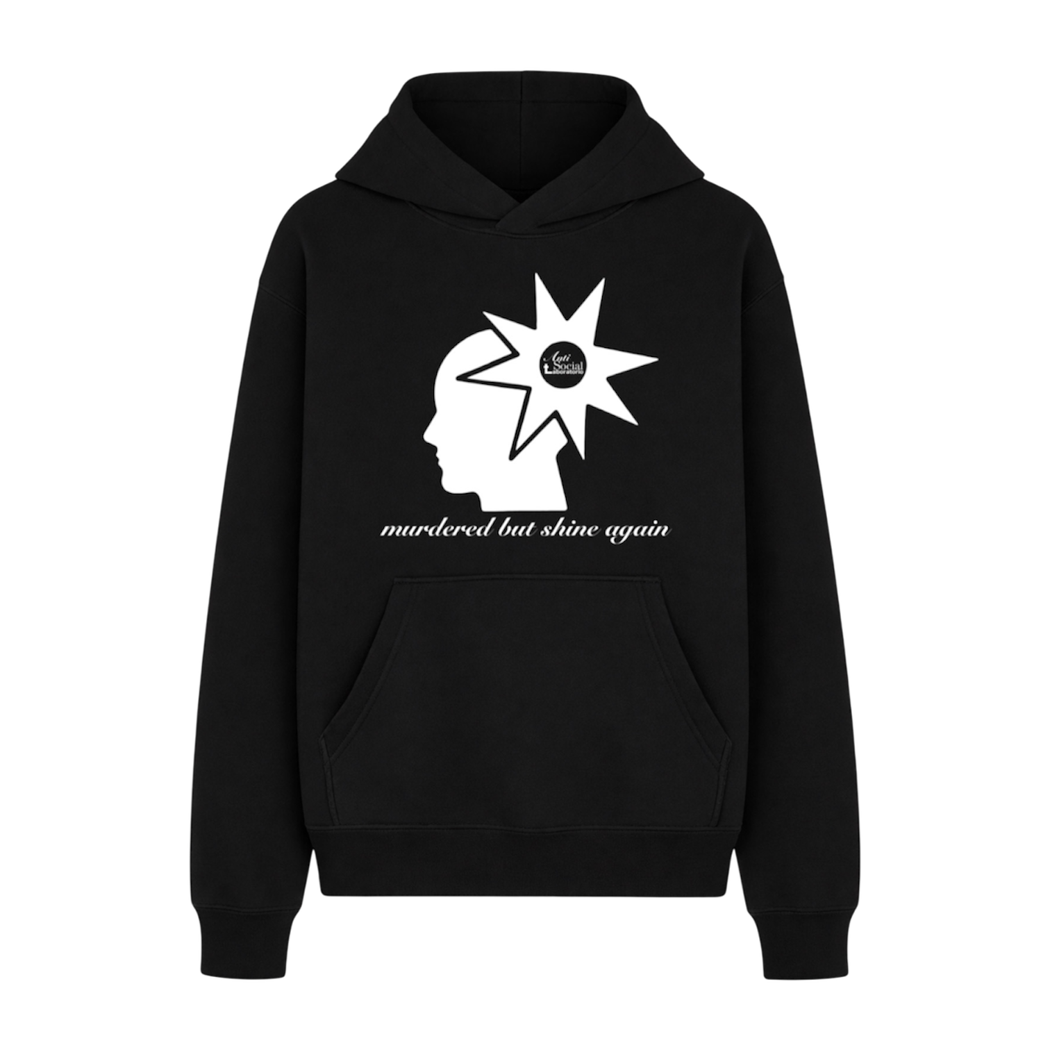 "murdered but shine again" hoodie
