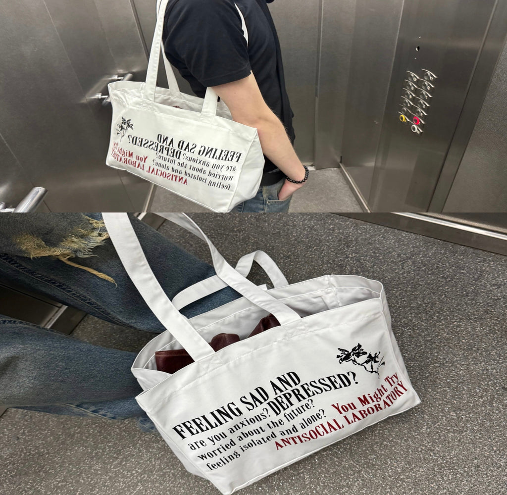 "Feeling Sad and Depressed?" bag