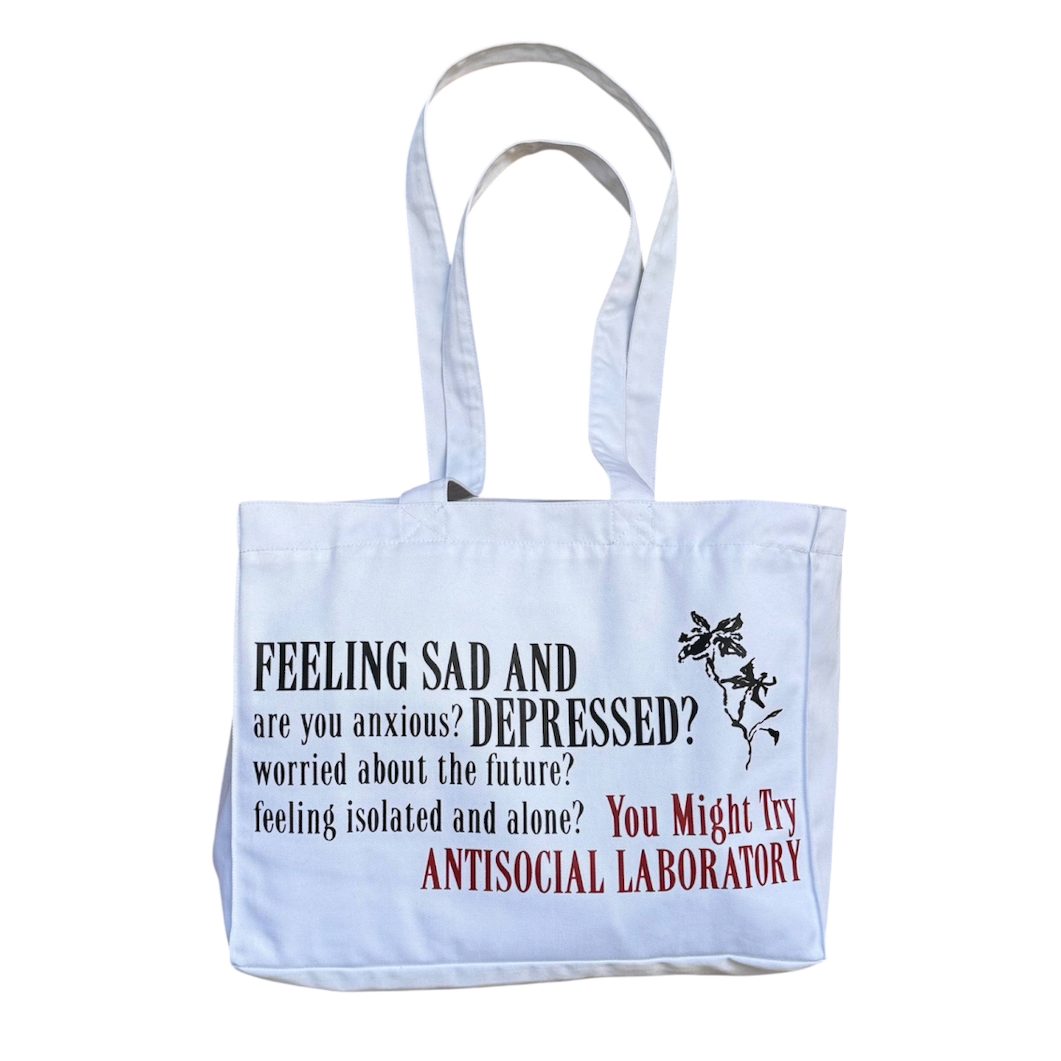 "Feeling Sad and Depressed?" bag